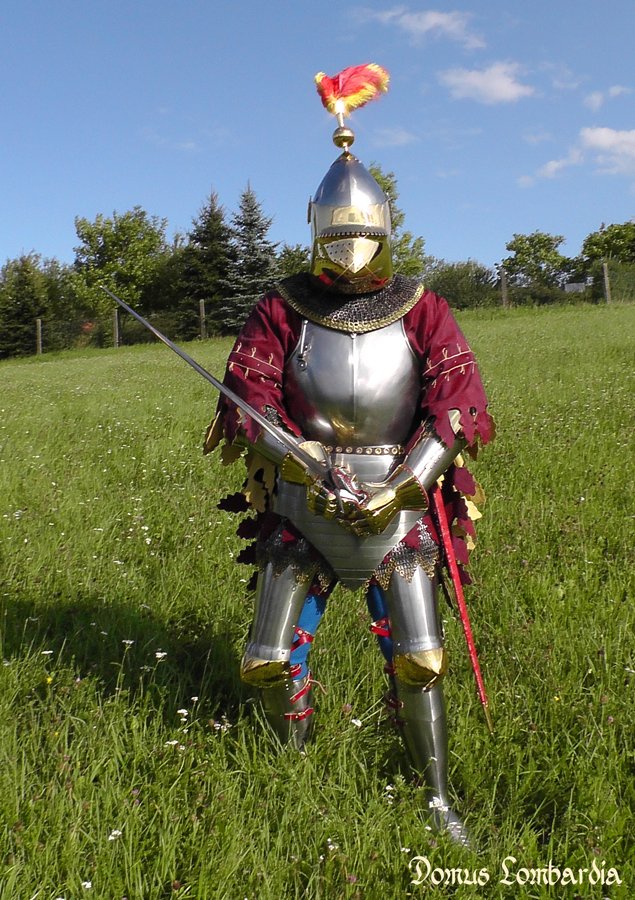 Zbroja na pocztek XV wieku w komplecie./Armour set for begin of XV c.