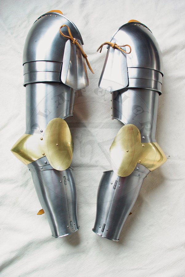 Pytowe osony rk koniec XIV wieku, pcztek XV./ Plate arm harness for late XIV c. - begin of XV c.
